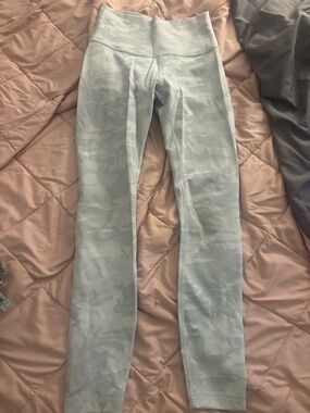 lululemon athletica Pale Gray Camo High-Rise Leggings